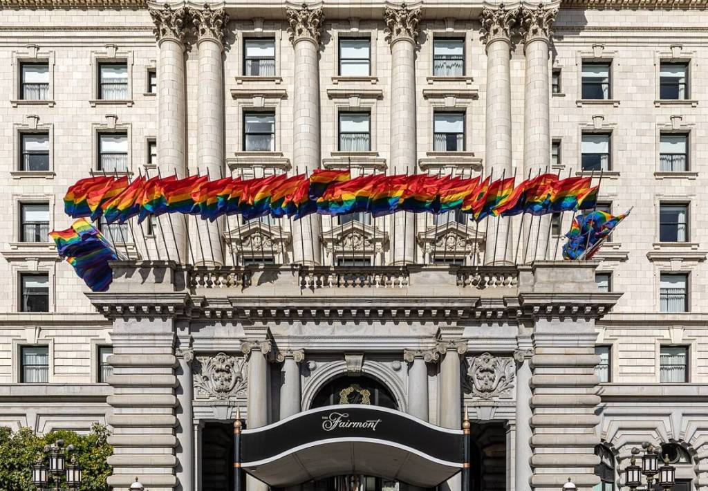 Exterior del hotel Fairmont en San Francisco 