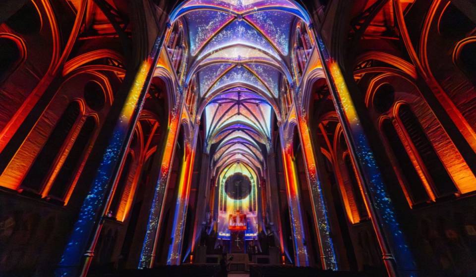 San Francisco’s largest cathedral is hosting the U.S. debut of a massive immersive light show — from the creatives behind Billie Eilish and U2’s world tours