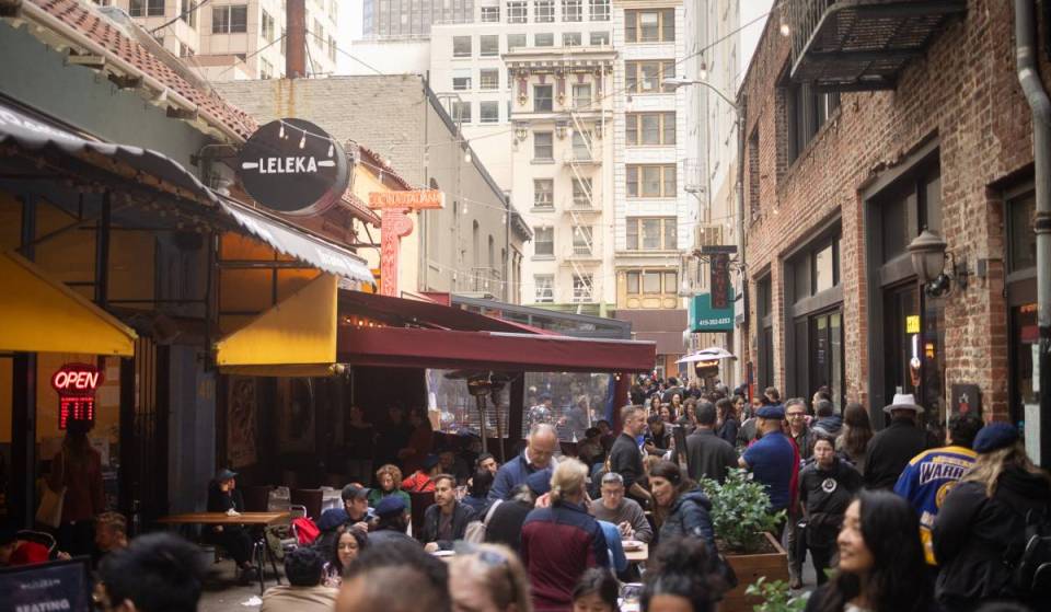 A charming alley in Downtown San Francisco will host a free Bastille Day block party with music, mimes, and food