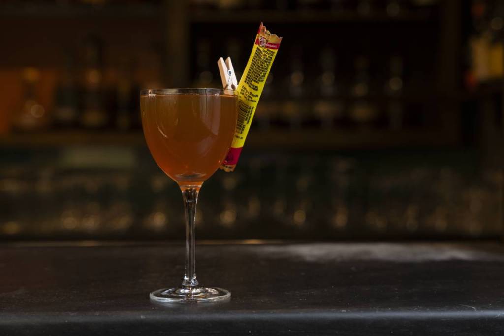 a cocktail at Trick Dog