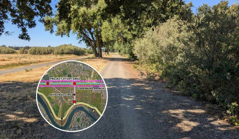 California está construyendo un sendero regional desde Sacramento hasta la bahía de San Francisco; el siguiente tramo propuesto recorre 6,4 millas de un antiguo corredor ferroviario