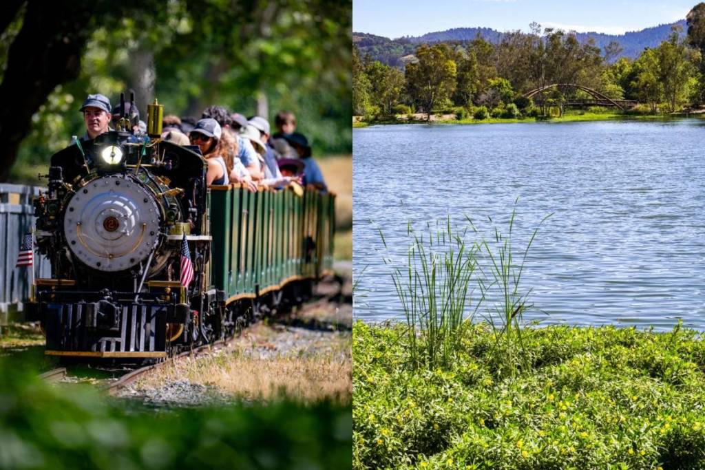 Vasona Park railroad and lake