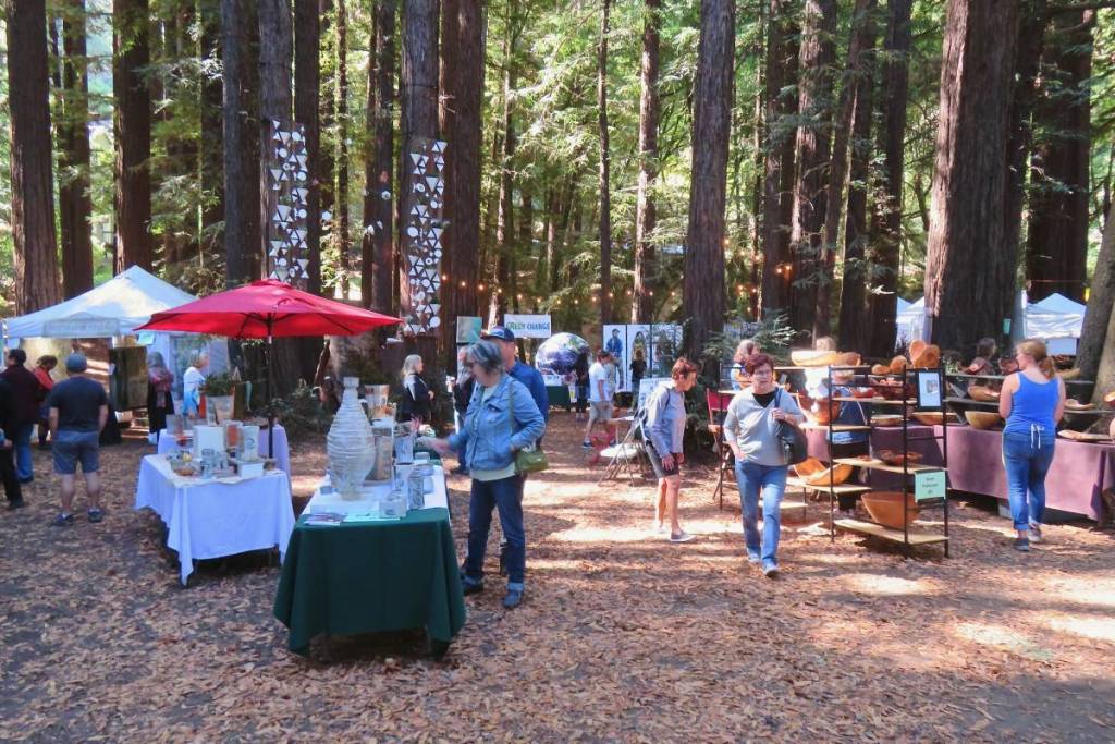 Just 45 minutes from San Francisco, this fine art festival brings 135 artists and live music to an old-growth redwood canopy this September