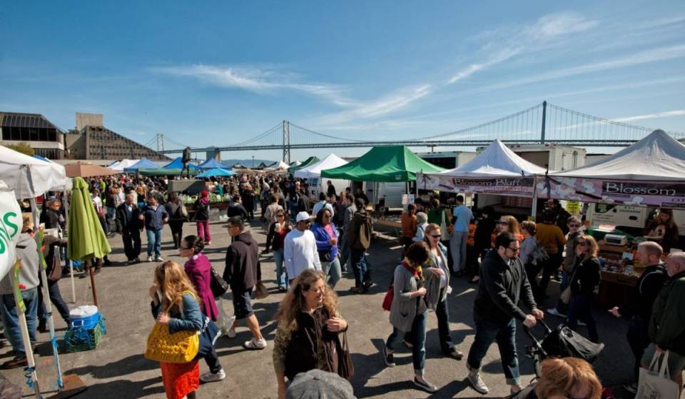 Este mercado de agricultores a orillas del mar en San Francisco, con más de 100 puestos, acaba de ser nombrado uno de los mejores del país