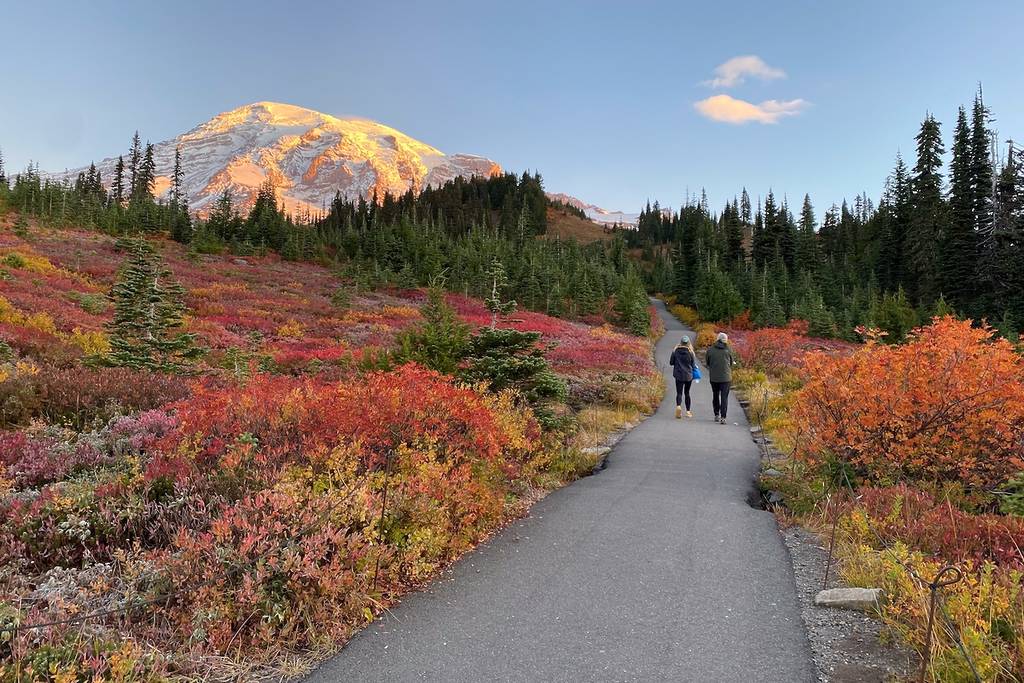 El Parque Nacional del Monte Rainier en otoño