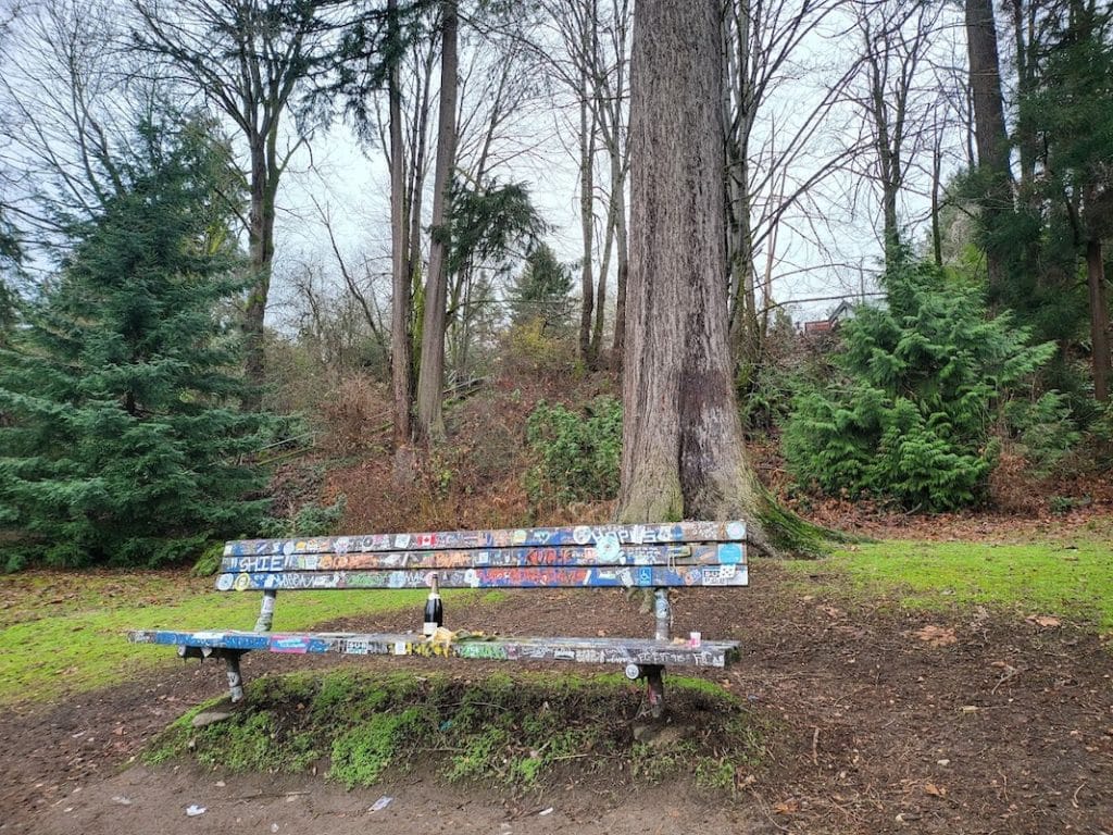 El banco de Kurt Cobain en Seattle