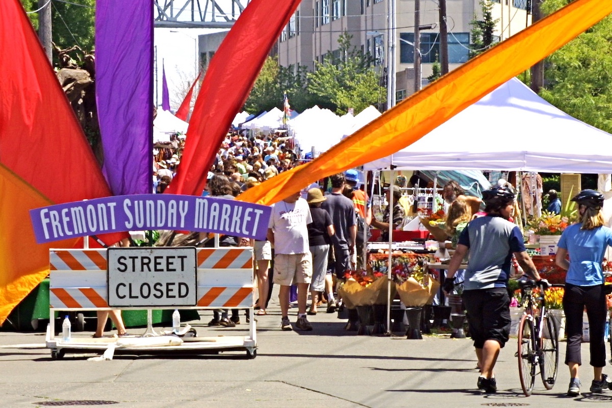 fremont sunday market in seattle