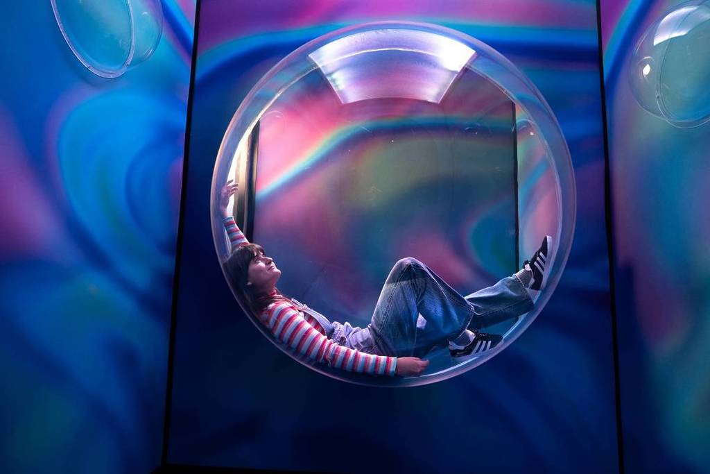 Photo ops at the Bubble Planet experience