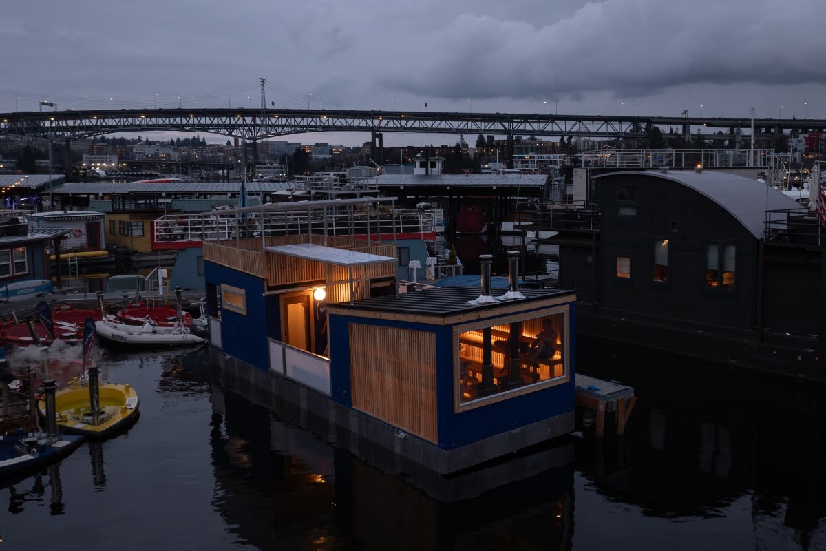 These Floating Sauna & Hot Tub Escapes Are On Lake Union