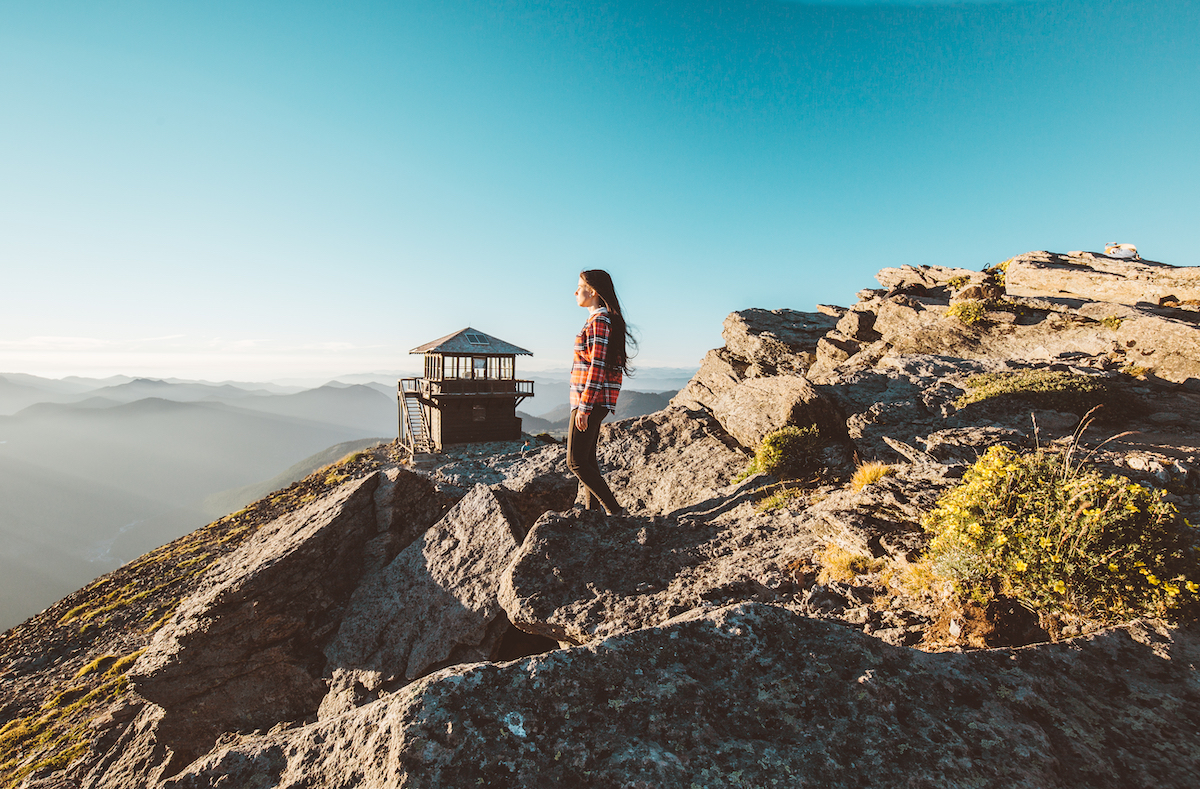 Mount Fremont fire lookout in washington