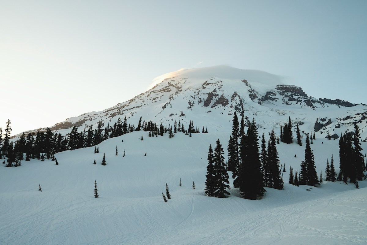 mount rainier snow