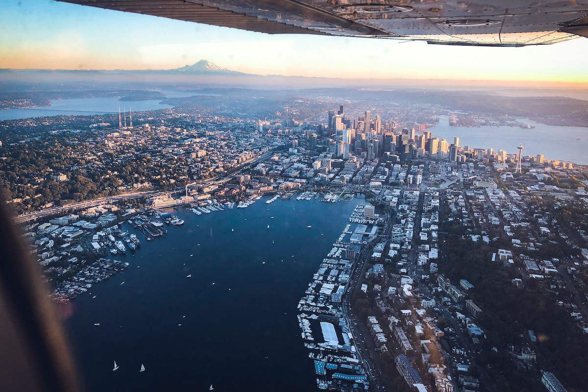 seattle aerial view