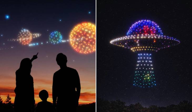This 60-Minute Galactic Journey With 1,200 Drones Will Light Up Seattle In May — And Tickets Are On Sale