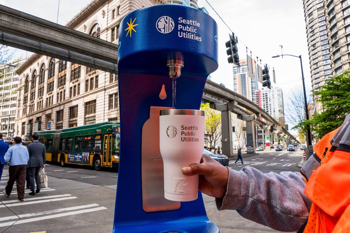 Seattle adds new downtown water refill stations ahead of summer heat ...