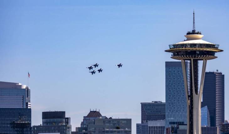 The Blue Angels return to Seattle skies this week for Seafair Weekend Festival: Here’s their daily flying schedule