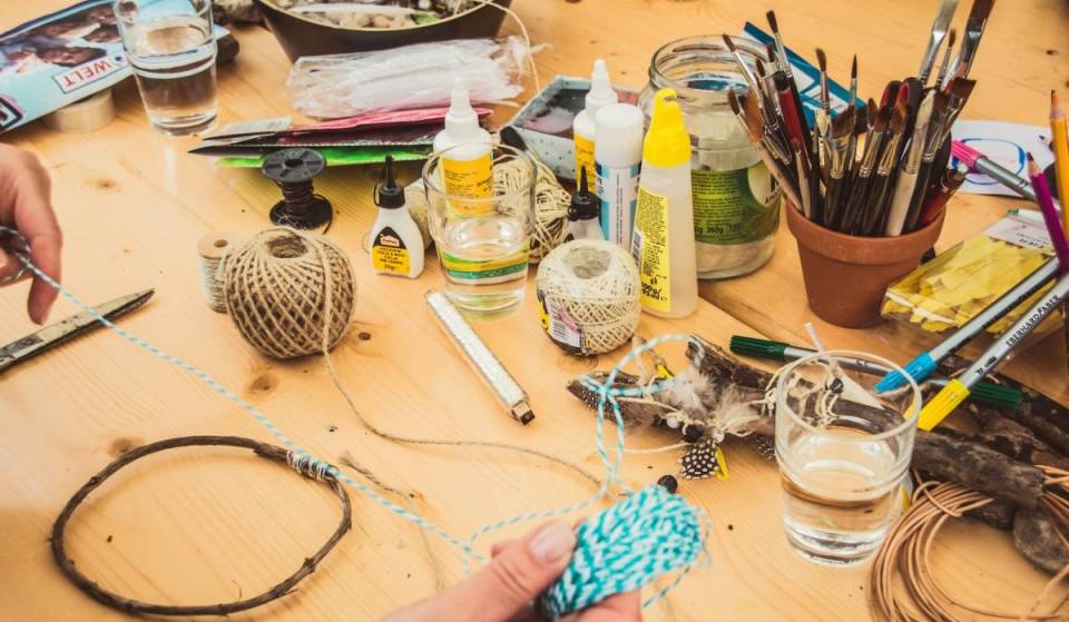 Sunday Craft Club in Seattle lets you use their art supplies, sewing machines, Cricuts, and more for free—while serving $5 mimosas
