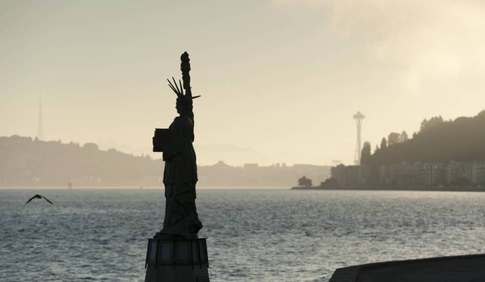 “It’s up to us, the community”: Seattle’s iconic Alki Beach Statue of Liberty needs a $5,000 emergency repair fund to fix dangerous pedestal cracks