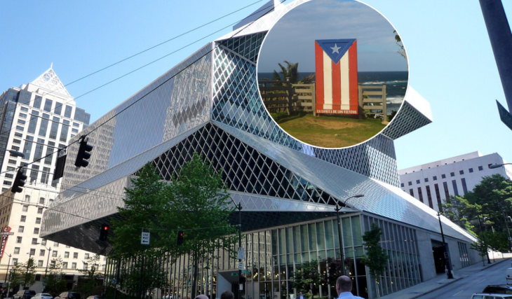 Inside the dramatic glass walls of the Seattle Central Library, a new photography exhibition by a displaced artist is exposing the hidden realities behind Puerto Rico’s “tropical paradise” image