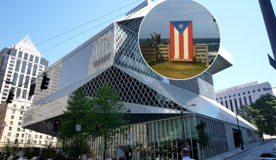 Inside the dramatic glass walls of the Seattle Central Library, a new photography exhibition by a displaced artist is exposing the hidden realities behind Puerto Rico’s “tropical paradise” image