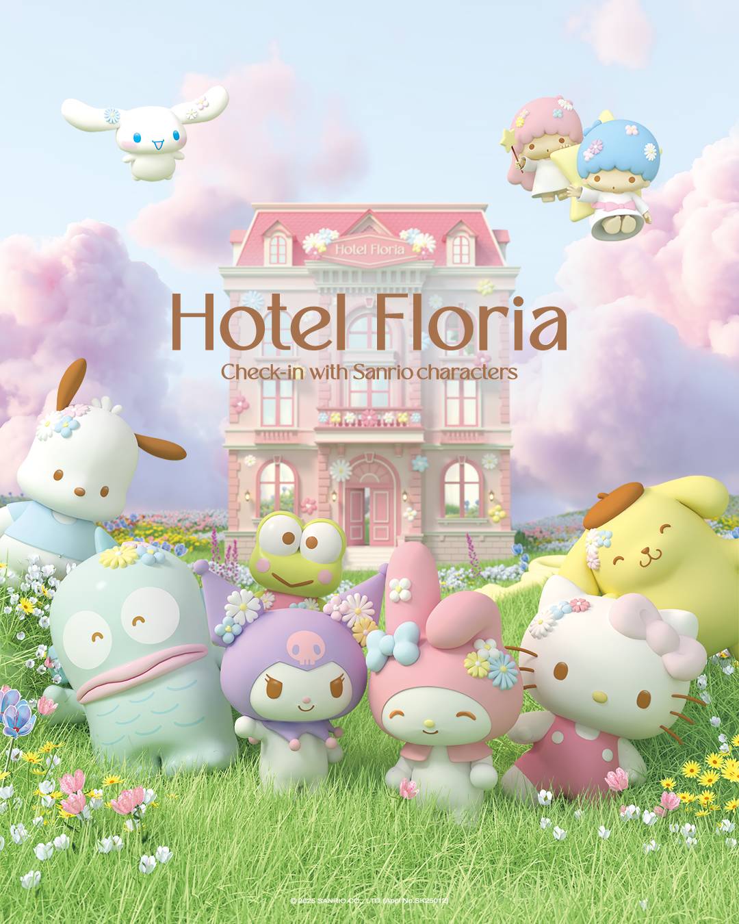 サンリオ Hotel Floria マイメロディ サンリオ 韓国 展示会 Hotel floria マイメロディ キーリング