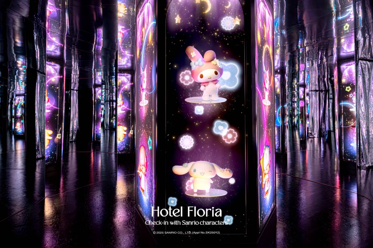 The world of Sanrio Characters at Hotel Floria, a media art