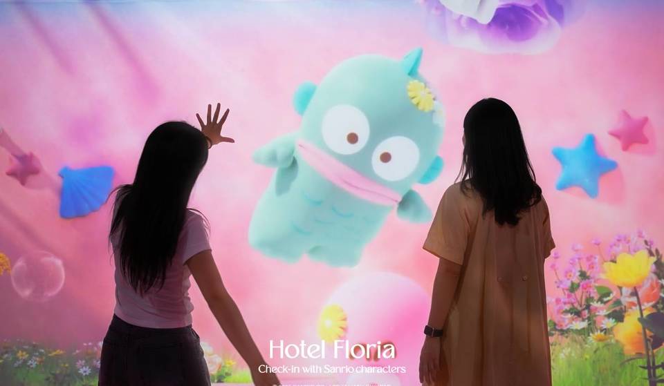 A world of Sanrio characters at the Hotel Floria, a media art exhibition