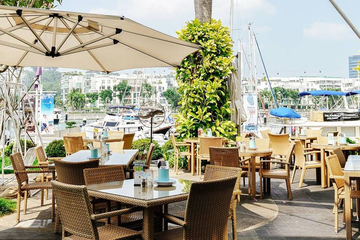 outdoor restaurants Singapore PRIVE by the bay