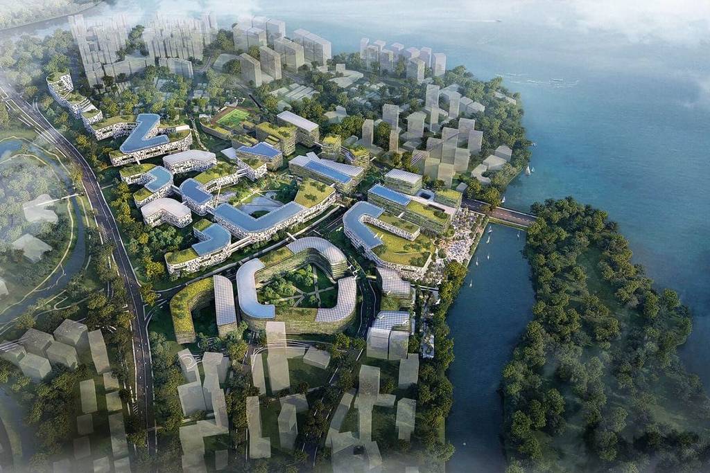 artist impression of new Punggol Digital District