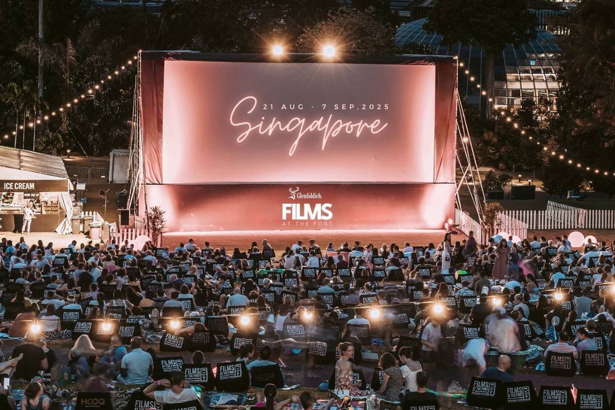 outdoor cinema under the stars Fort Canning Green August 2025 September 2025