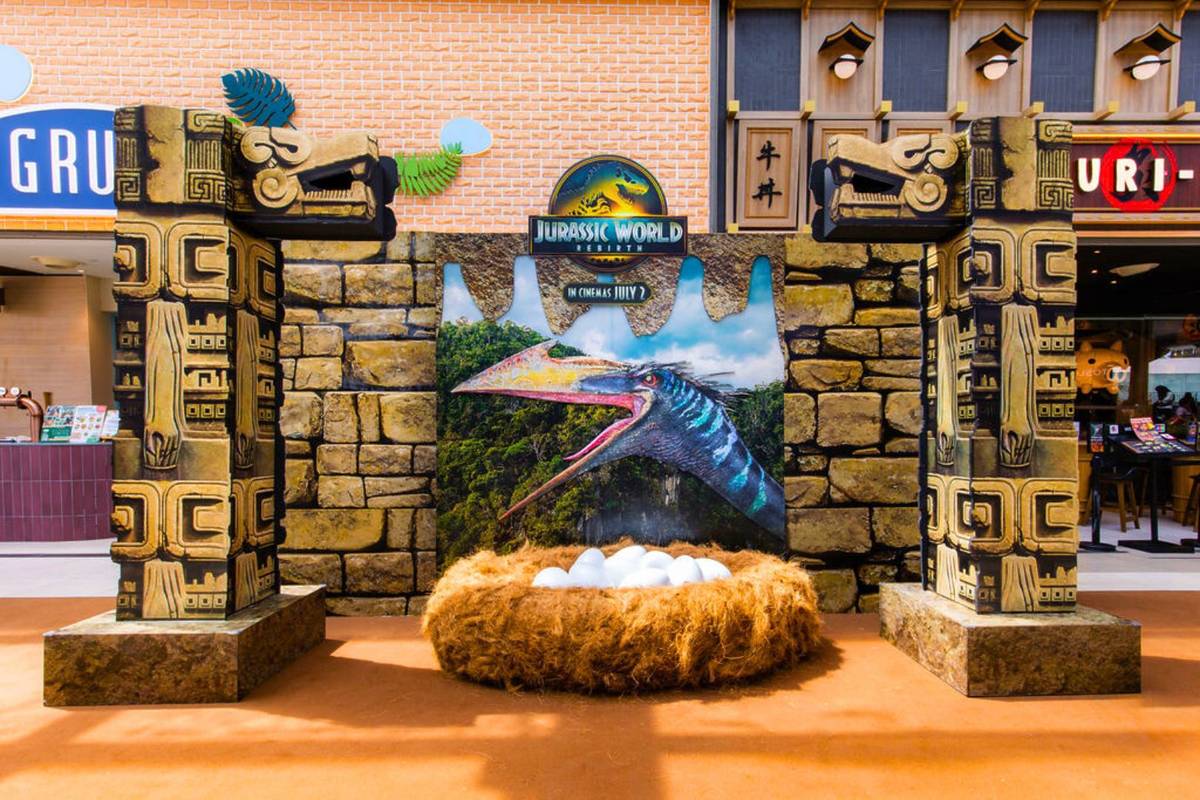 Jurassic World at CapitaLand Malls photo installations