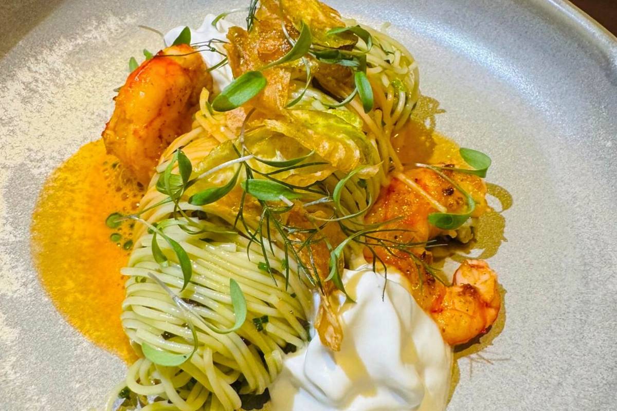 Chef's Tavern famous angel hair pasta with seafood