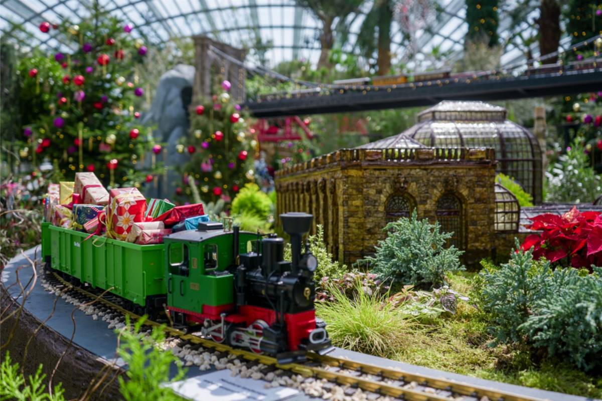 Christmas Train Show opens at Gardens By The Bay Singapore 2025