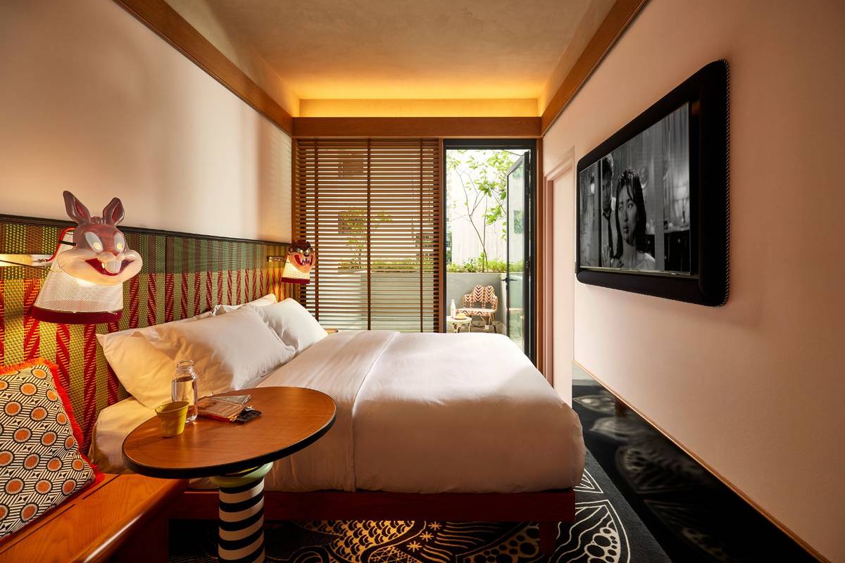 Mama Shelter interiors of bedrooms in SG