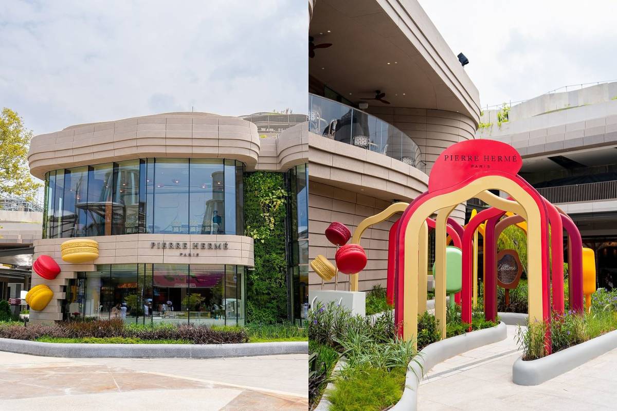 exterior of venue in WEAVE Sentosa Pierre Hermé Paris