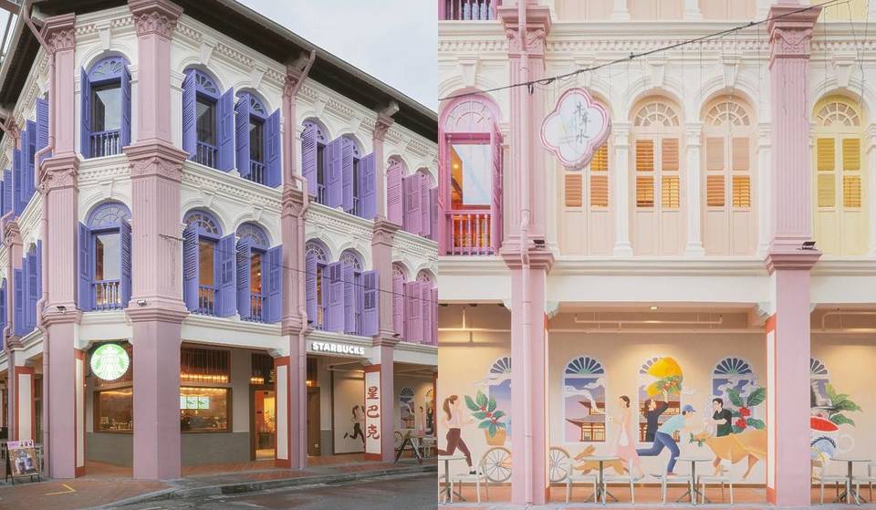 Singapore’s First Heritage Shophouse Starbucks: A Hidden Pastel Gem In Chinatown
