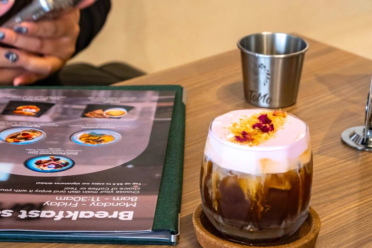 ToMo Cafe iced coffee