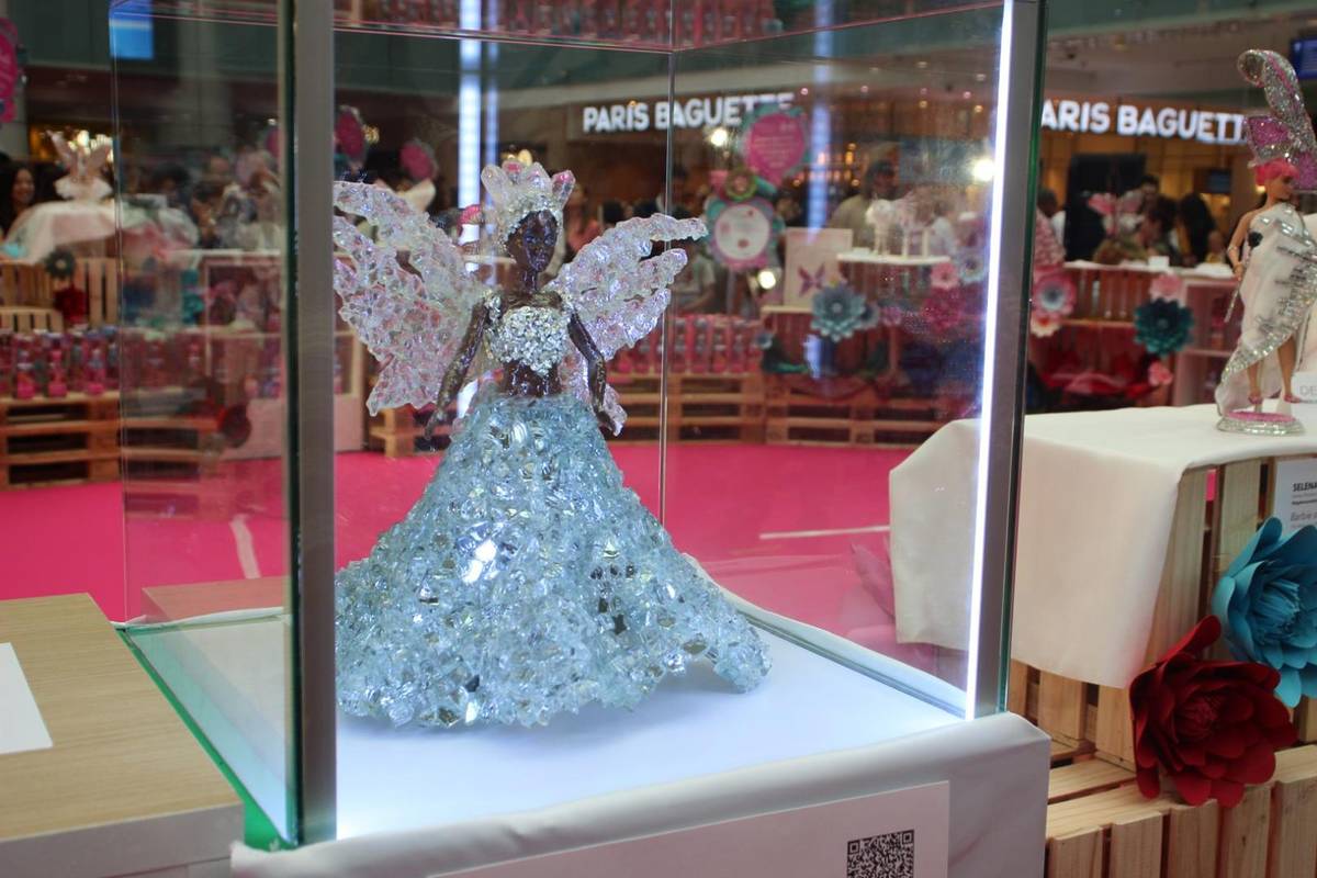 Winged Barbie Doll in Singapore on world's longest runway until July 1