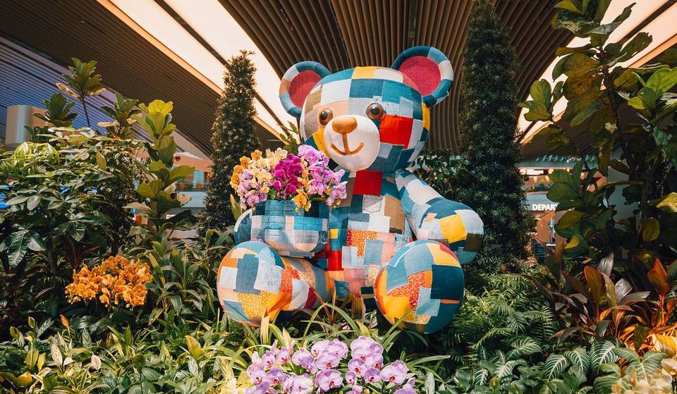 Changi Airport Blossoms With Colourful Upcycled Horticultural Displays