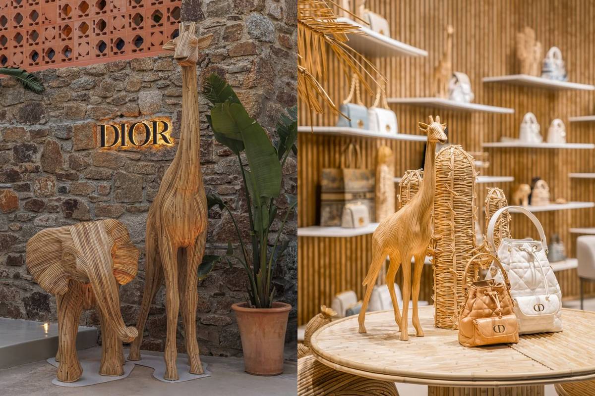 Dior Cafe giraffes and elephants cafes Malaysia