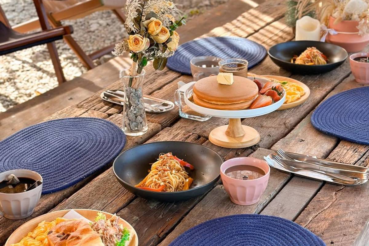 food at luxury campsite in Malacca