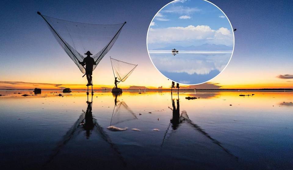 This Secret Infinity Beach Near Singapore Resembles Bolivia&#8217;s Famous Salar de Uyuni