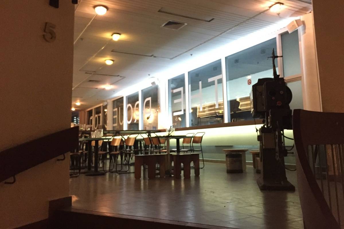 inside of the Projector arts space in Singapore