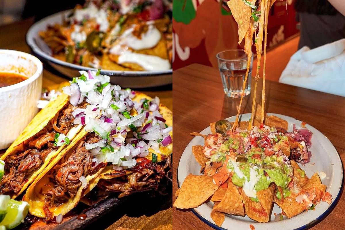 Mexican cuisine River Valley huevos nachos and tacos