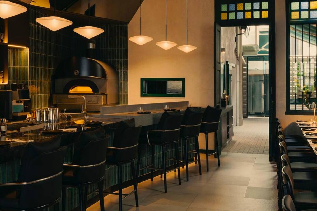 refined lounge for ANTO pizza Singapore