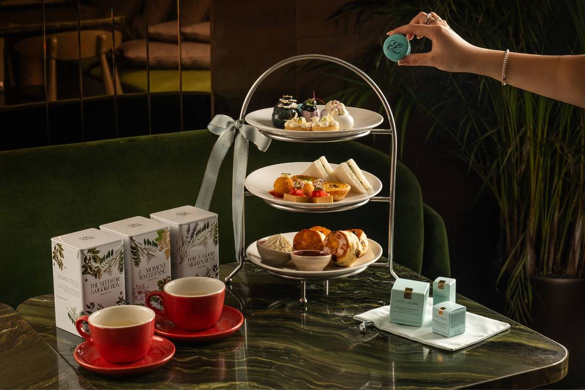 Estee Lauder afternoon tea in Singapore