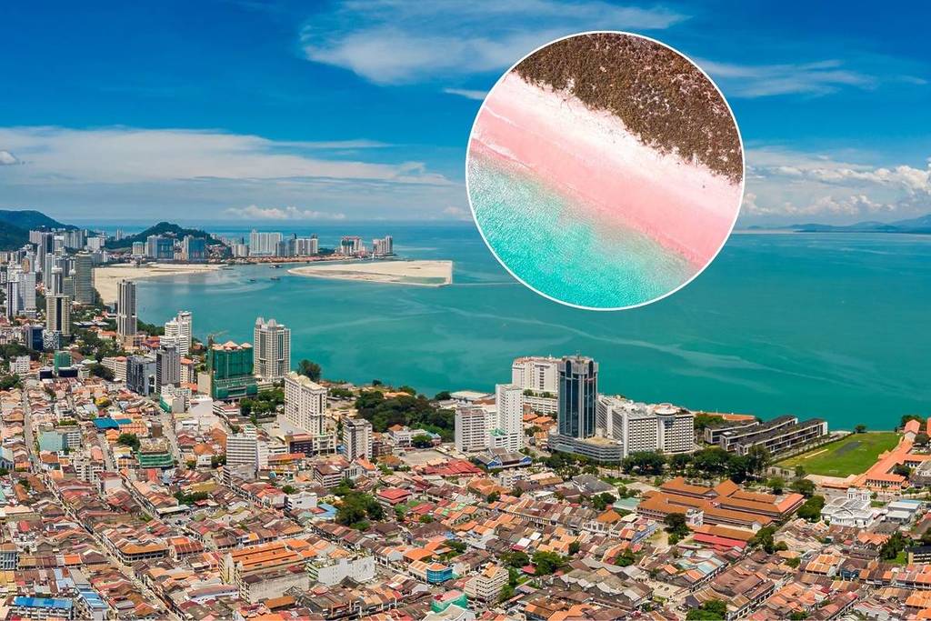 pink sand beach opens in Penang Malaysia November 2025