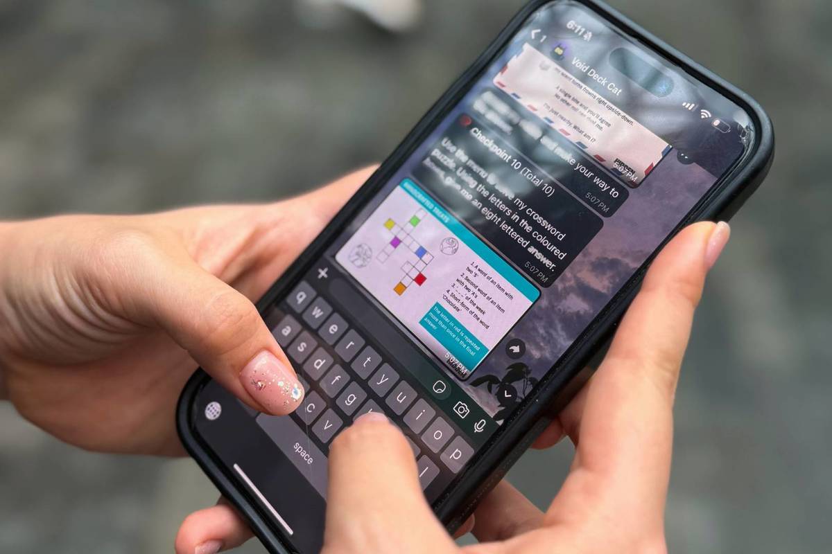 Official Jewel Food Trail clues being handed out via Whastapp to participants