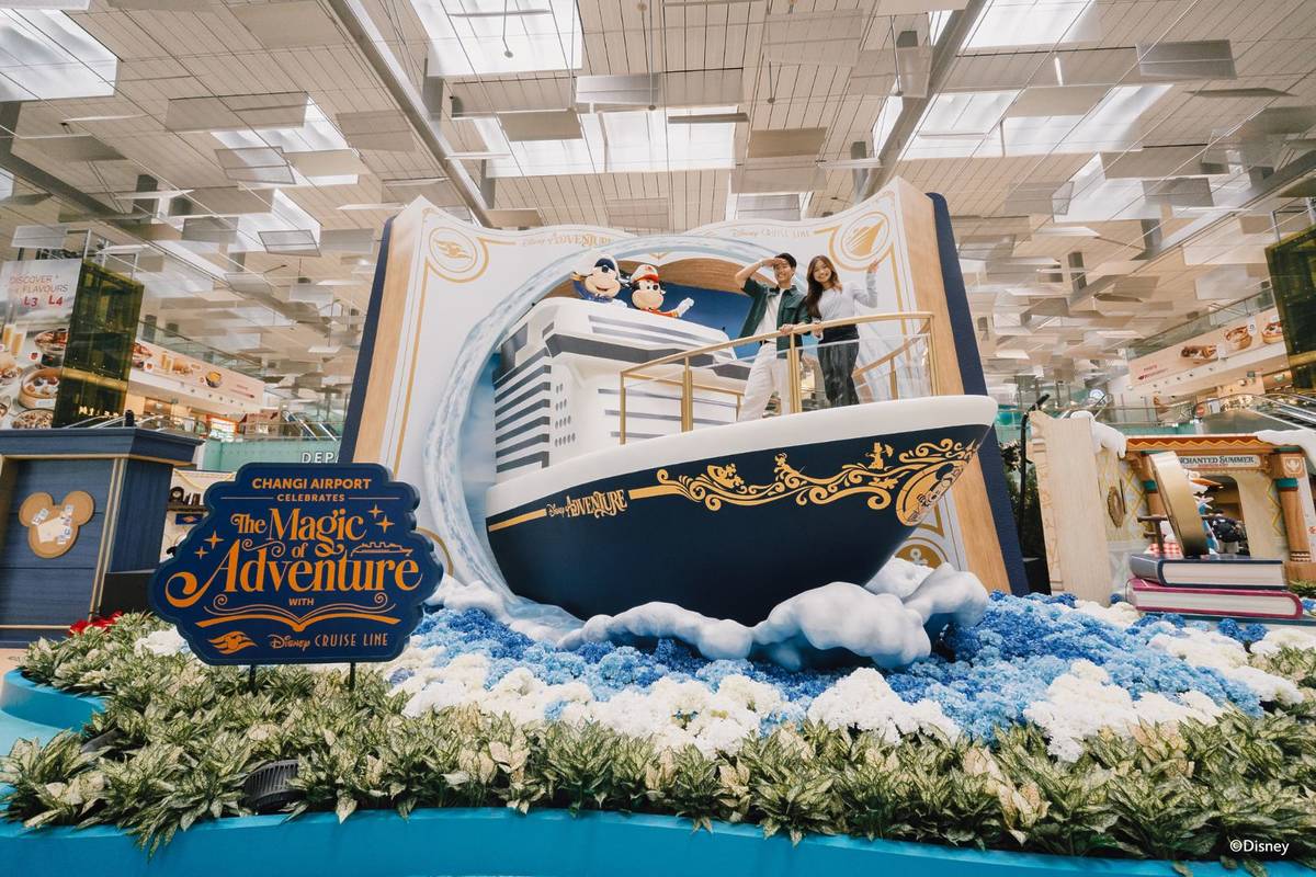 Disney Cruise Line Christmas installations Changi Airport 2025