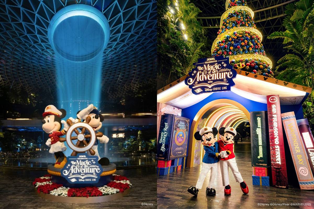 Minnie and Mickey mouse on Christmas tree at Jewel 2025