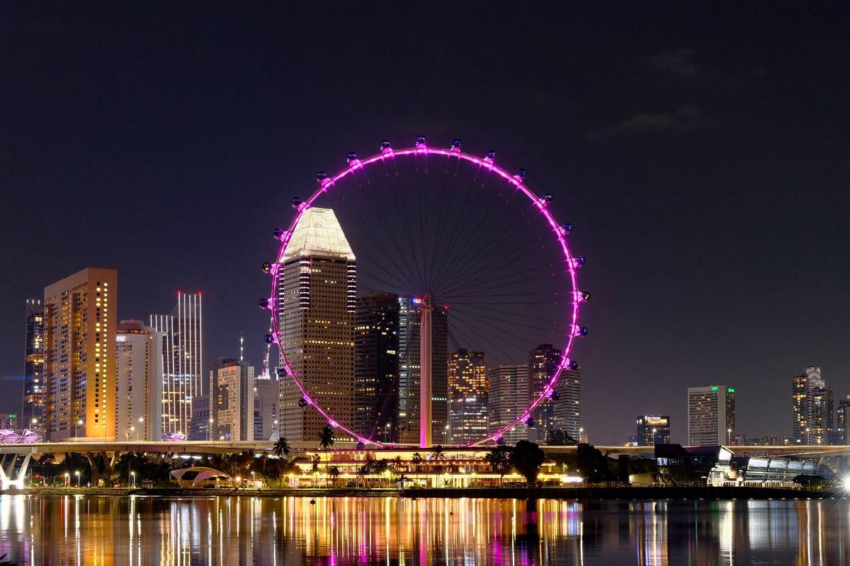 Singapore Flyer lights up for Blackpink